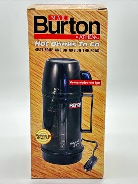 Max Burton 12V Car Travel Heater Mug Portable Coffee Soup Warmer Road Trip RV